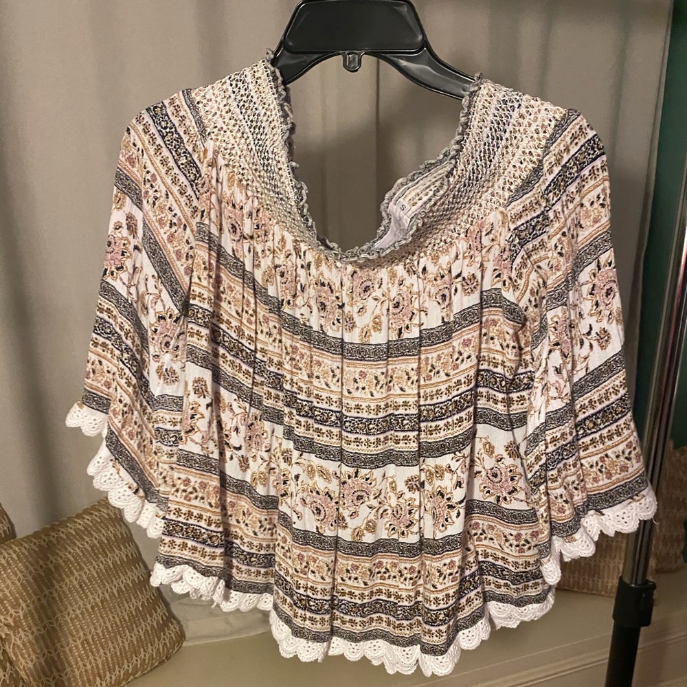 Floral Off the Shoulder Top